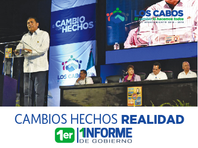 Versión Estenográfica del Discurso del Presidente Municipal de Los Cabos en su Primer Informe de&nbsp;Gobierno