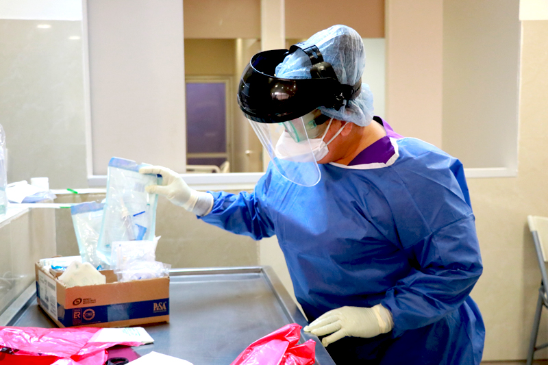 En funcionamiento la unidad COVID-19 del Hospital&nbsp;Salvatierra