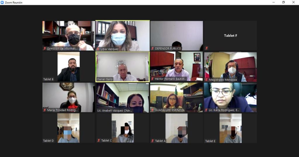 ENCABEZA MAGISTRADO PRESIDENTE DANIEL GALLO RODRÍGUEZ, AUDIENCIAS PÚBLICAS VIRTUALES EN LOS CENTROS PENITENCIARIOS EN EL&nbsp;ESTADO