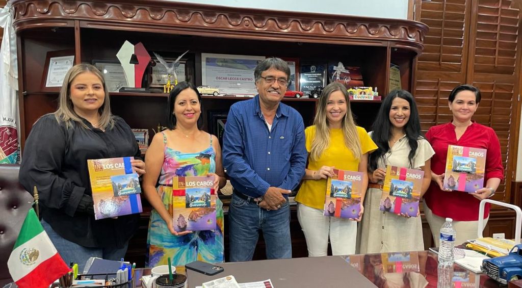  El presidente municipal Oscar Leggs Castro, se reunió con integrantes de la Asociación Civil Femenil de Ejecutivas de Empresas Turísticas Filial en Baja California&nbsp;Sur