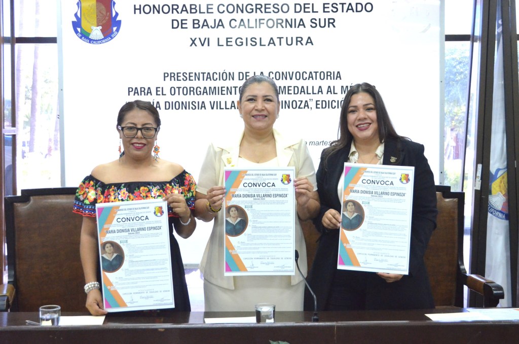 Convoca Congreso a mujeres sudcalifornianas a participar por el otorgamiento de la Medalla al Mérito “María Dionisia Villarino Espinoza” edición&nbsp;2023