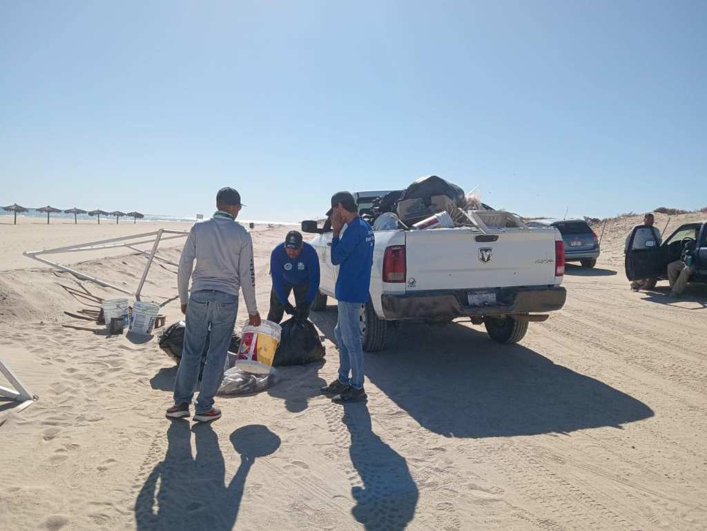 Personal del área de Zofemat Los Cabos lleva a cabo recorridos intensos de limpieza en las playas de este destino&nbsp;turístico.