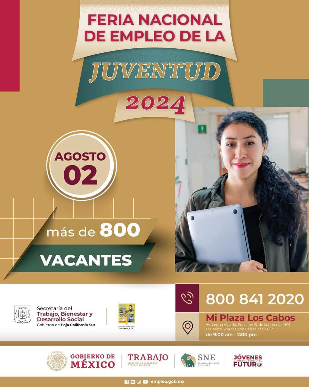 El Instituto de la Juventud del Municipio de Los Cabos, realizará la “Feria Nacional de Empleo de la Juventud&nbsp;2024”.