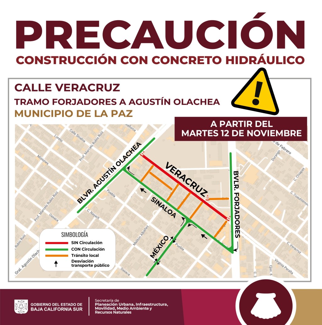 Rehabilitación integral de la calle Veracruz en La&nbsp;Paz