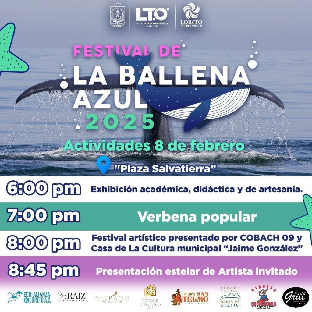 Loreto Inicia el Festival de la Ballena Azul 2025, Celebrando la Temporada de&nbsp;Avistamiento