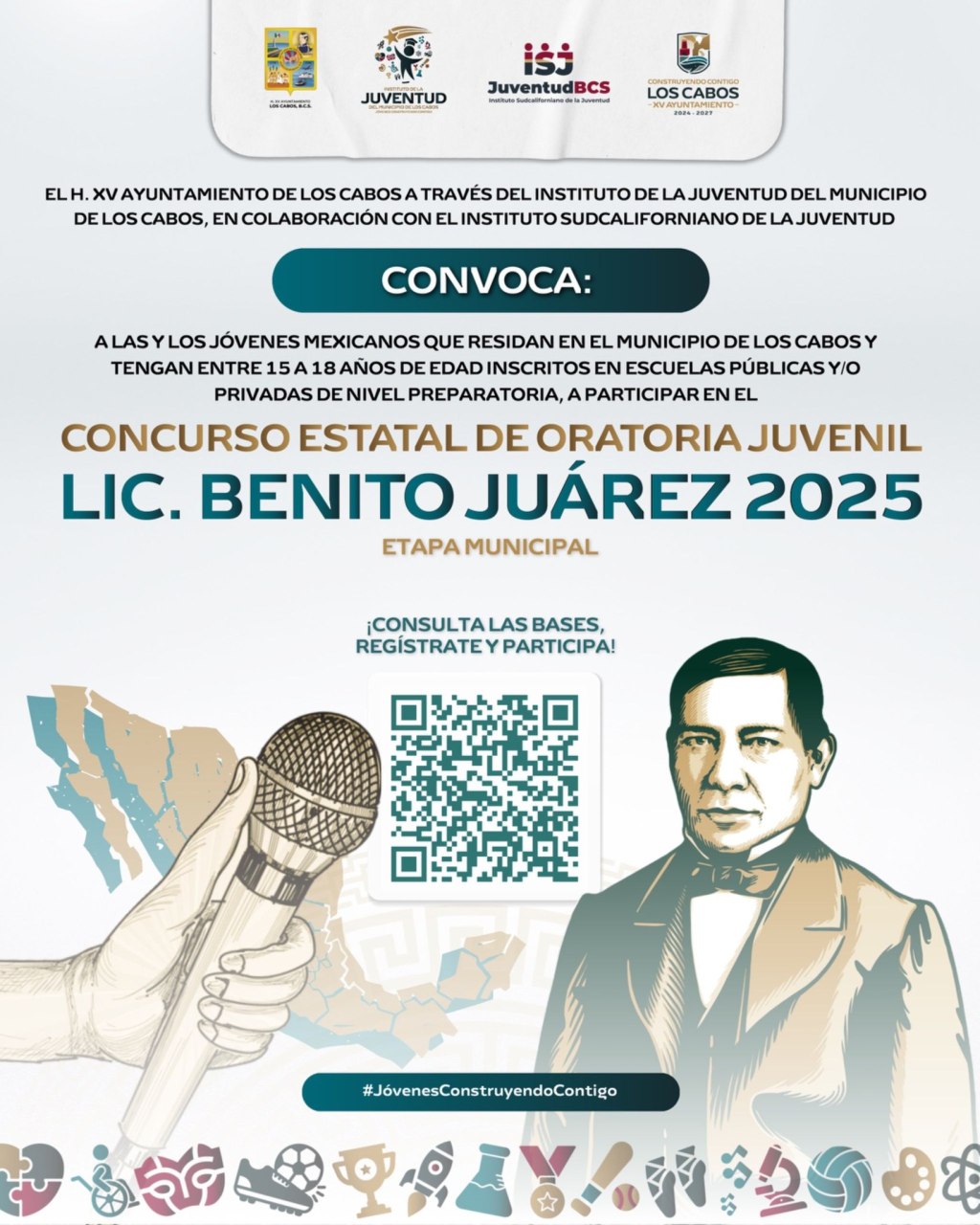 Jóvenes de Los Cabos Invitados a Participar en el Concurso Municipal de Oratoria “Benito&nbsp;Juárez”