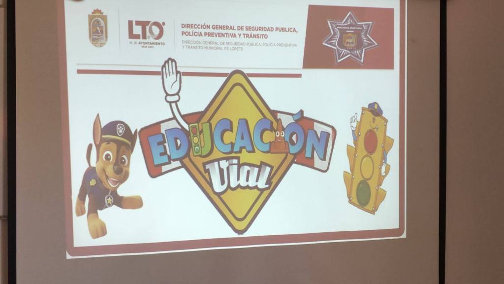 SEGURIDAD PÚBLICA DE LORETO IMPARTE CLASES DE EDUCACIÓN VIAL A ESTUDIANTES DE&nbsp;PREESCOLAR