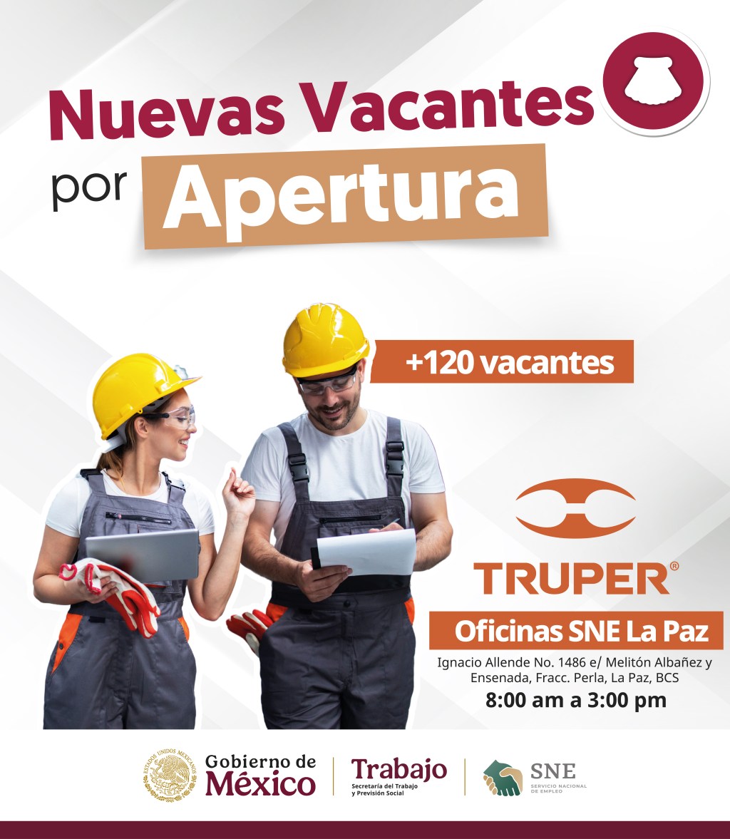 Más de 120 Vacantes de Empleo Ofertadas por Truper en La&nbsp;Paz