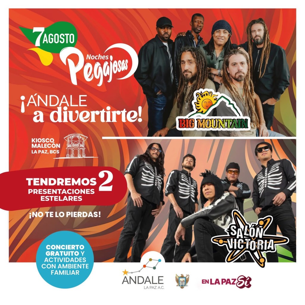 Noches Pegajosas en el Malecón de La Paz con música, ciencia y cultura (05 de Agosto&nbsp;2026).